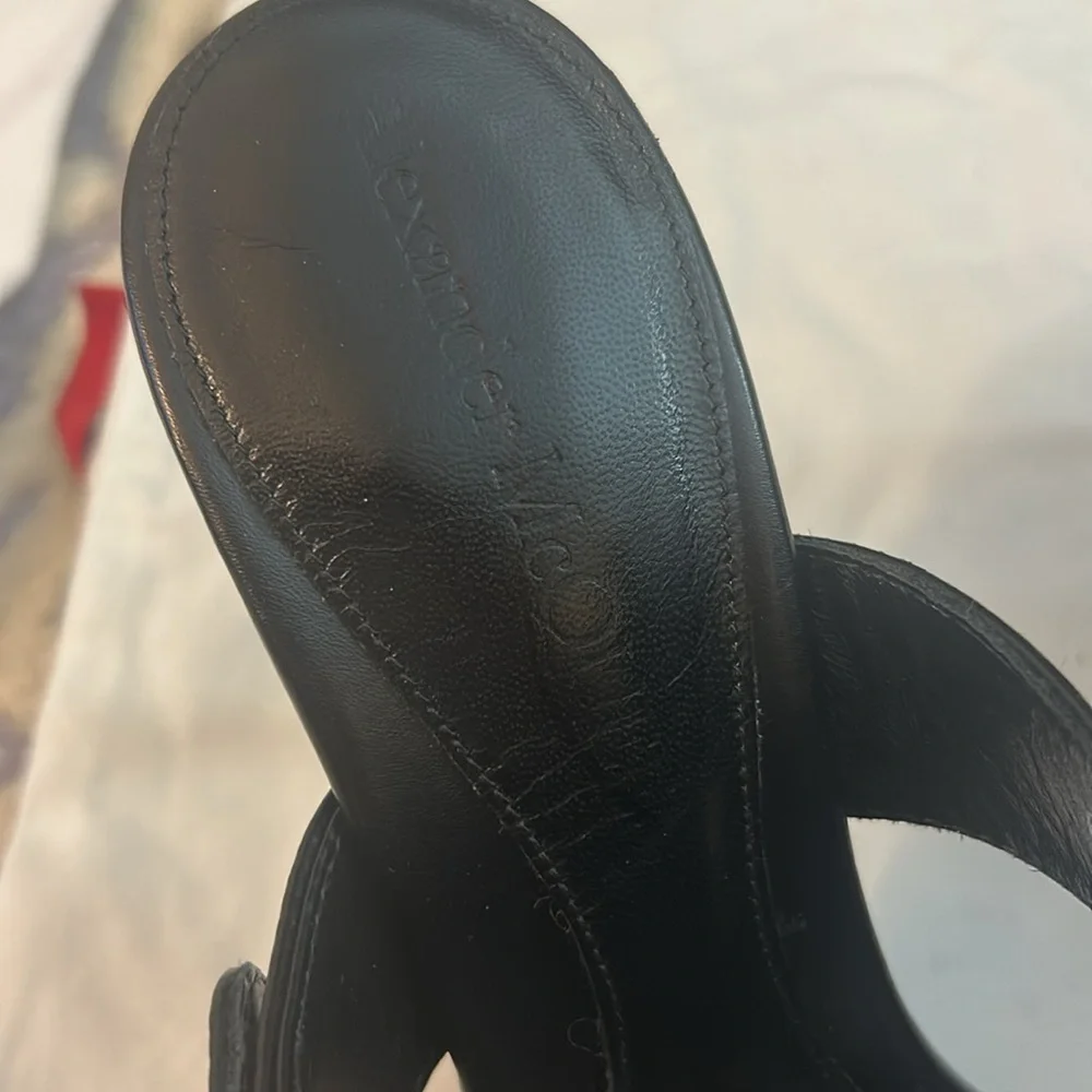 Alexander McQueen Women's Heeled Buckle Black Sandals Size 40 (Msrp $1,090) - Picture 4 of 14